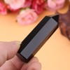 Black Obsidian Wand, Hexagonal Quartz Crystal Stone Column Wand Stone