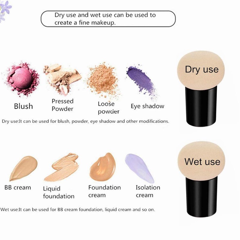 Mushroom Makeup Sponge Cosmetic Blender Puff Latex Free Face Sponge