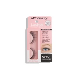 MCoBeauty Eye Lashes For Lash Bond Kit - Lightweight And Comfortable - Amazing Hold - Customize To Eye Shape And Size - Adheres Instantly To Liner - Reusable - Easy Application - Natural - 1 Pair