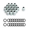 QWORK 20 x Waterproof Plastic Cable Gland Cable Glands M20