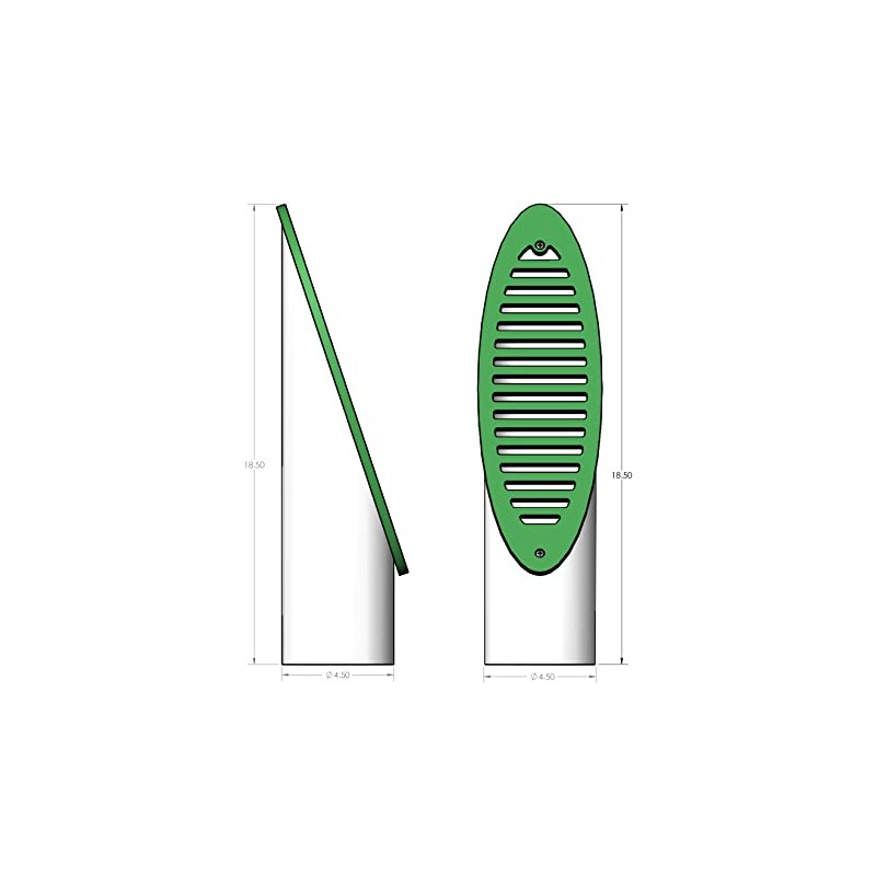 PumpSpy Yard Drain Emitter - Angled Drain Emitter for Sump