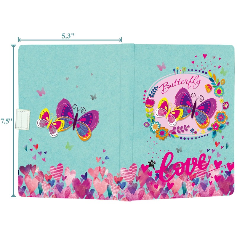 Butterfly Journal for Girls - Gift for Teen, Kids -