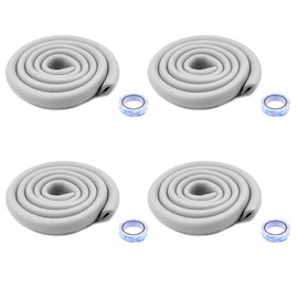 WANGCL 4 Sets Baby Protector，2M Edge Protectors, Thicken Soft Protective Non-Toxic Edge Corner Guard for Baby, Kids and Child (Grey)