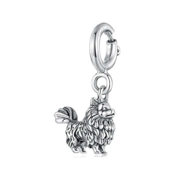 Dog Pendant Elephant Opening Buckle Hamster Charms DIY 925 Sterling