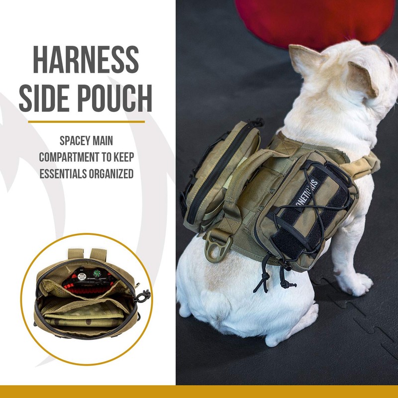 OneTigris Service Dog Vest Harness Saddle Bag Backpack Pouch, Emotional