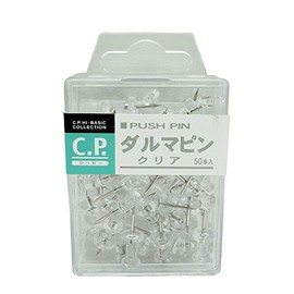 Lemon C. P. kurodaruma Pins, Pack of 50, Clear