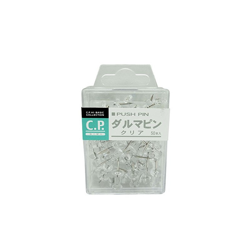 Lemon C. P. kurodaruma Pins, Pack of 50, Clear