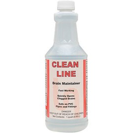 DETCO-Clean LINE Drain Cleaner and Unblocker - Industrial Strength, Fast-Acting Liquid Formula, Unclogs Pipes and Drains Quickly, 32 Ounce Bottle