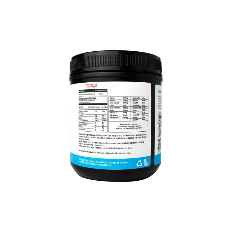 Superlabs Nutrition Colgeno Hidrolizado 454g Sin Sabor Grass Fed
