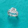 Ross-Simons Italian Sterling Silver Double Love Knot Ring. Size 9