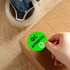 1 inch QC Approval Labels Green Inventory Quality Control Stickers