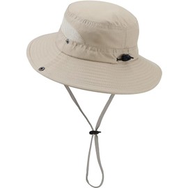 boocooberg Sun Hat Children's Boys, Children's Sun Hat with Chin Strap, Cotton Sun Hat for Baby Children, Beach Hat for Boys Children Fishing Hat, Sun Hat Summer Outdoor, beige