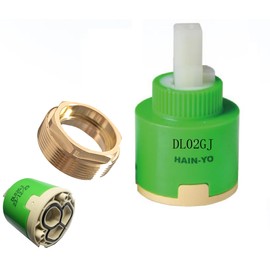 Hain-Yo DL02GJ 40mm Single Lever Faucet Cartridge, Sturdy, OEM Faucet Cartridges, Bathroom Ceramic Cartridges, Compatible with Belanger FC9AC006 40mm Ceramic Faucet Cartridge,1.58 INCHES (DL02GJ)