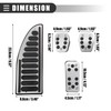 A ABSOPRO Car Fuel Brakes Tote Pedal Cover Set for