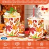 50Pcs 9oz Fall Leaves Coffee Paper Cups for Hot and