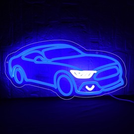 Car Neon Sign for Wall Decor,Led Car Sign for Auto Room Garage Repair Shop,Car LED Wall Sign for Boys Car Room,Man Cave,Playroom,Dad,Kids,Husband Birthday Christmas Dccor,size 16.1*8.2 inches(JTD201)
