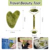 Jade Gua Sha y rodillo facial, juego de herramientas faciales