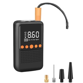 Lyaciomn Electric Tire Inflator Portable Air Compressor - Cordless Air Pump Tires - Bicycle Pump with Air Pressure Gauge Easy Install