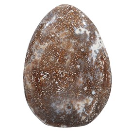 mookaitedecor Natural Ocean Jasper Crystal Specimen, Irregular Self Standing Polished Healing Stone for Meditation Home Office Decor, 3.01-3.5 LB