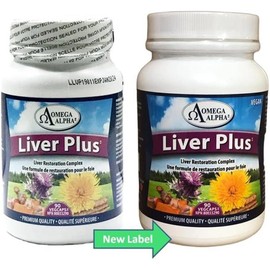 Omega Alpha Liver Plus-Liver Healthy Support Formula 90 Veg Capsules