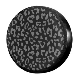 Foruidea Leopard Print Spare Tire Cover Wheel Tire Cover Fit Trailer, RV, SUV and Many Vehicle 18inch