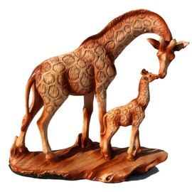 Thorness Eye catching Free Standing Graceful GIRAFFE and CALF Decorative ORNAMENT | Giraffe Gifts for Women Men Girls Boys Giraffes Lover Gift Birthday Friendship Gifts Present Animal Lover Gift