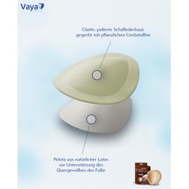 Vaya Medical Forma Orthopaedic Insoles Pad for Cross Flat Foot Splayfoot for Fit Shoes, Flat Foot Insoles, Foot Pads, for Men and Women, Brown, Size 35/37