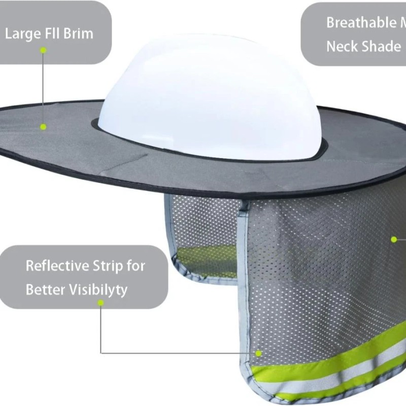 NoBrand Sun Shield Full Brim Mesh Sunshade, High Visibility Reflective