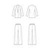 Simplicity SS9227Y5 Misses' Unlined Jacket and Pull-On Pants Sewing Pattern