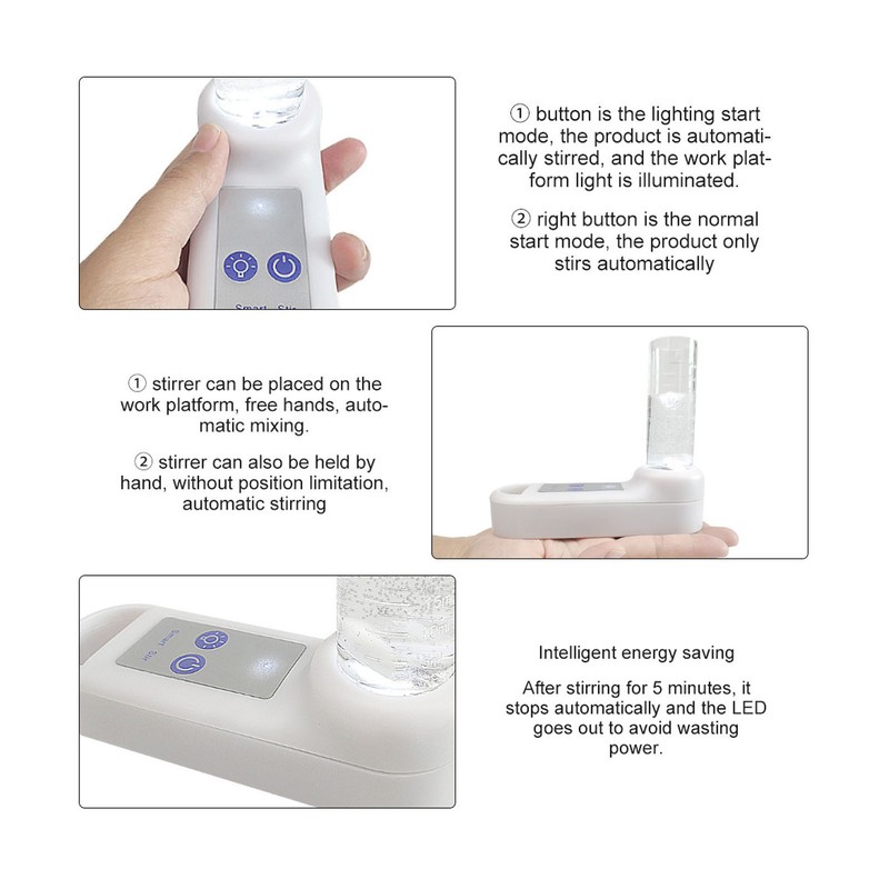 Magnetic Stirrer Portable Mini Laboratory Magnetic Stirrer Mixer with Cross