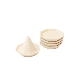 Moa Feteli Lucky Octagonal Plain Grilled Dishes, 2 Size, Set of 5 (Small)