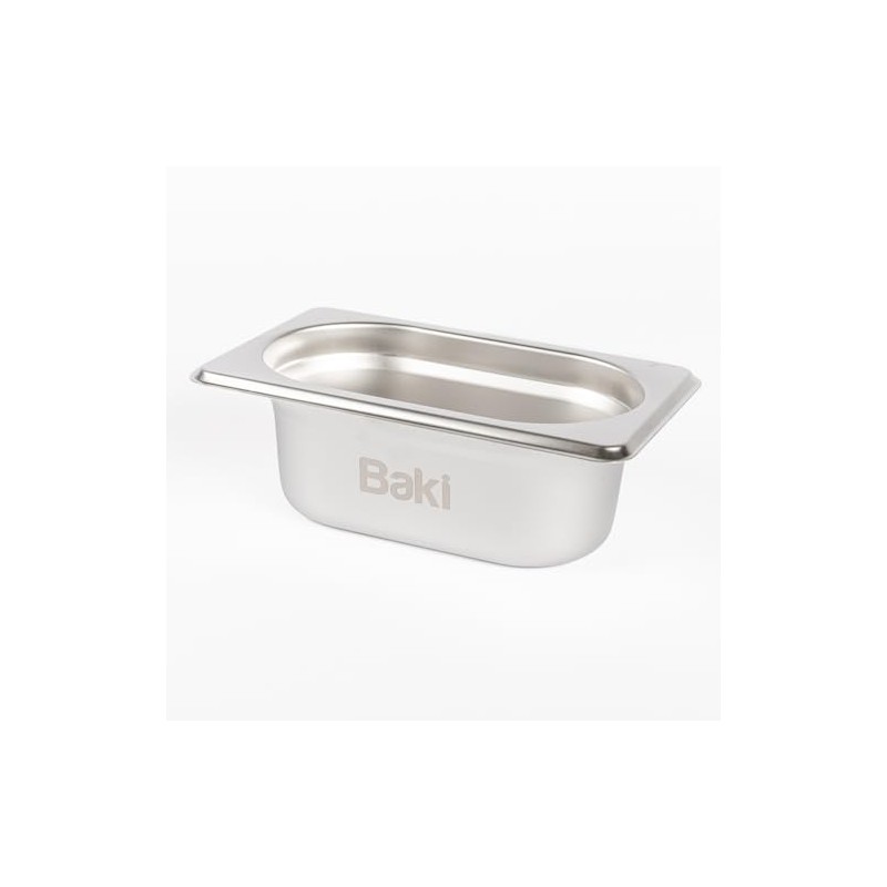 Baki Stainless Steel Gastronorm Container 1/9 Food Pan 65, 100,