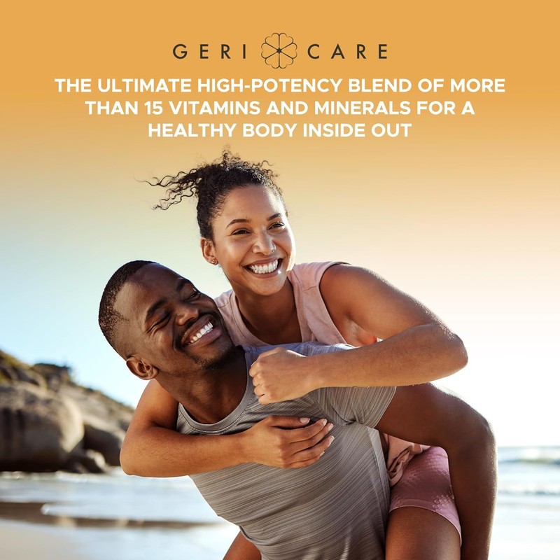 GeriCare One-Daily Multivitamins with Minerals (100 Tablets) High-Potency Multi-Vitamin &
