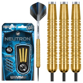 WINMAU Neutron 19 gram Brass Darts with Prism Flights and Shafts (Stems)