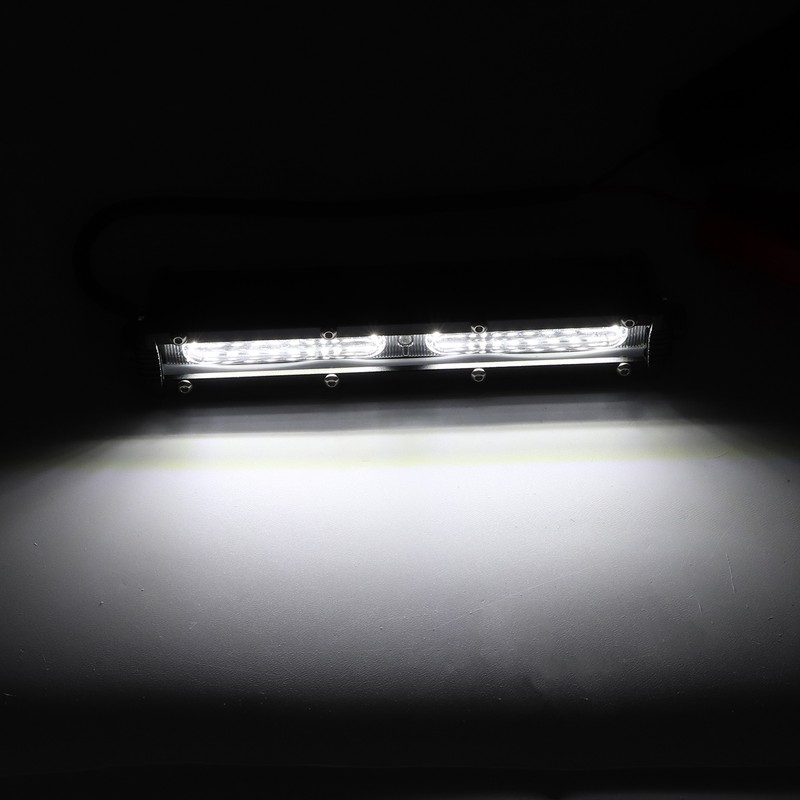 Black Car LED Work Light Driving Lamp 54W Single Row