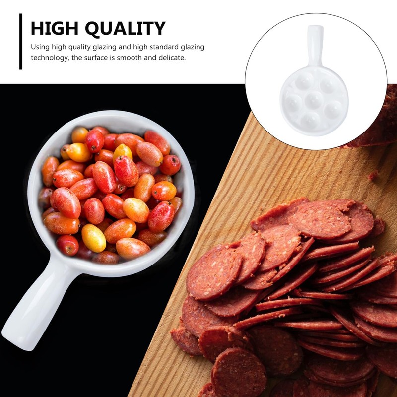 Snail Pan with Ergonomic Handles, 6 Holes, Ceramic Baking Mould