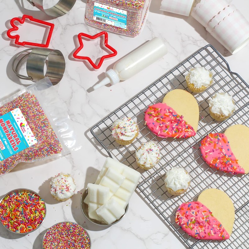 A Great Surprise Dye-Free Rainbow Sprinkles – 1.6 Pounds -