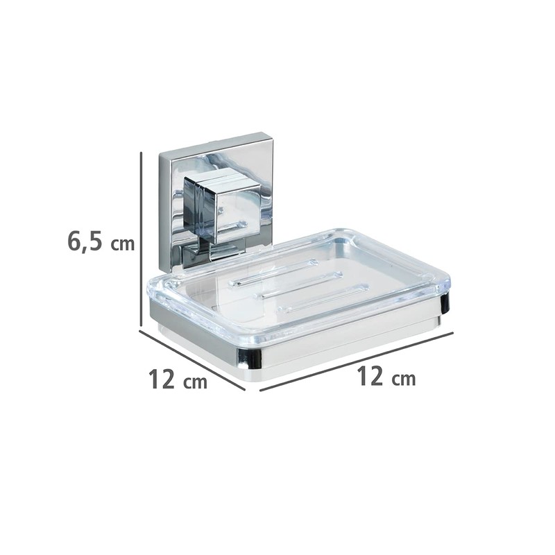 WENKO Vacuum-Loc® Seifenablage Quadro Edelstahl