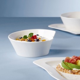 Villeroy & Boch 1025251900 Wave Large Round Rice Bowl (new shape), 20.25 oz, White