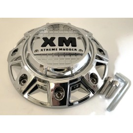 XM Xtreme Mudders 2 Pack 320L281 XM Xtreme Mudder Chrome Wheel Center Cap
