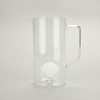 balvi Jug Atlantic Shell Colour White Handmade from Borosilicate Glass