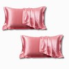 Mulberry Silk Pillowcase 2PCS, Pure Natural Silk Pillowcases for Hair