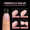 AILLSA Puntas de uñas cuadradas medianas - Puntas de uñas