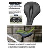 GORIX Bike Saddle Seat Wide Hole Shock Absorption Waterproof Soft