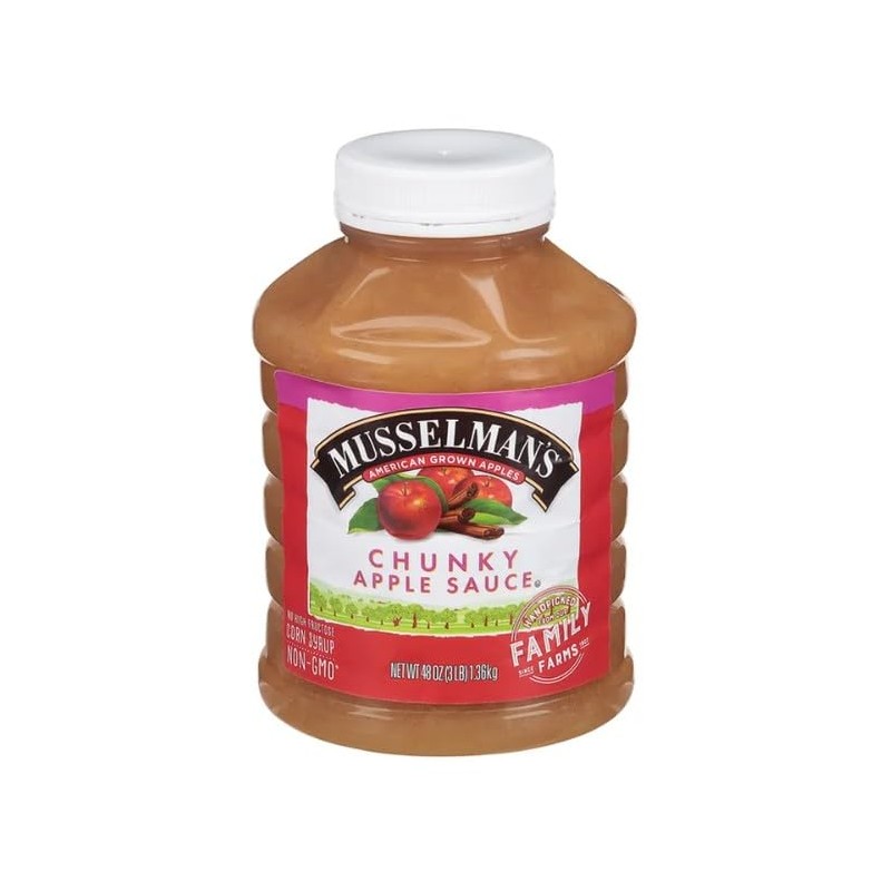 Home Style Chunky Applesauce, American Grown Apples by Musselmanns., Non-GMO,