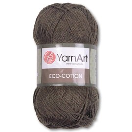 Frida's Wollhaus YarnArt 100 g Eco-Cotton Knitting Crochet Cotton Yarn Amigurumi 20 Colours (777 | Brown | 8681338515781)