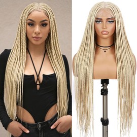 Fancy Hair Full Lace Braided Wigs for Black Women Knotless Box Braided Wig
