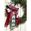 Handmade 10 " WHIMSICAL TREES BOW WIRED RIBBON for DOOR