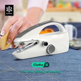 Handheld Sewing Machine,Two dear,Mini sewing machine,Easy to Use and Fast Stitch Suitable for Clothes,Fabrics, DIY Home Travel Electric Handheld Sewing Machine for Beginner(Grey)