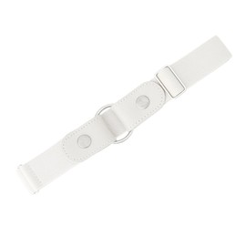 MMONY Women's Elastic No Buckle Belt, Stretchy Waist Belt (White)